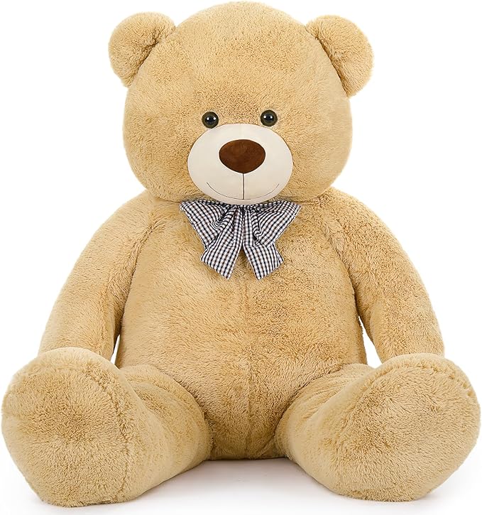 MaoGoLan Giant Teddy Bear Plush 5 Feet, Life Size Large Teddy Bear Stuffed Animal 5 Feet,Soft and Fluffy Big Teddy Bear Gift for Baby Shower,Christmas,Valentines