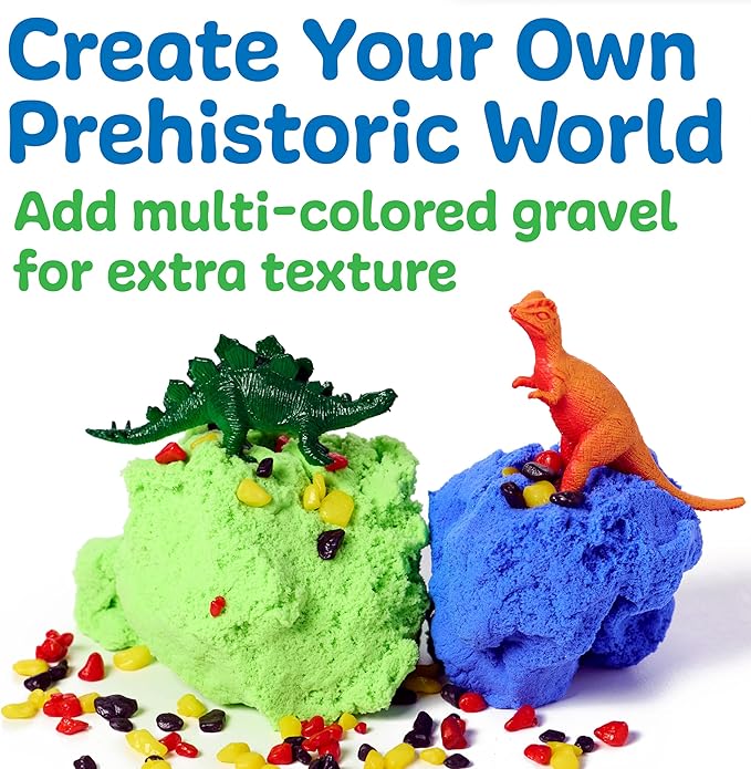 Creativity for Kids Sensory Minis Dinosaur Kit | Cloud Clay Sensory Toy for Toddlers | Squish, Scoop & Discover Dinosaur Figures | Spring Crafts for Travel Activities (Ages 3+)