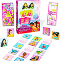 Disney Princess Educational Toy Bundle for Kids - Memory Game Set Featuring Mulan, Belle and Others, with Stickers and More | Disney Princess Learning Toy for Girls, Boys