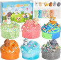 Puppy Slime Kit 20oz, Slime Variety Pack with 6 Different Textures, Glow in The Dark Slime for Kids, Slimes Party Favors for Girls & Boys Birthday Gifts, Fidget Slime Toys