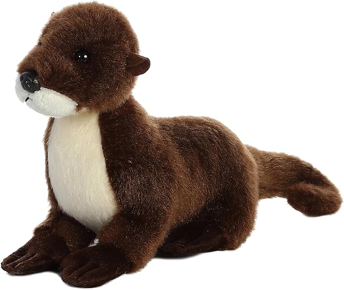 Aurora® Adorable Mini Flopsie™ Sliddy™ Stuffed Animal - Mini Companions Ready for Playful Adventures - for Kids All Ages, Toddlers, Adults, and Families - Brown 10 Inches