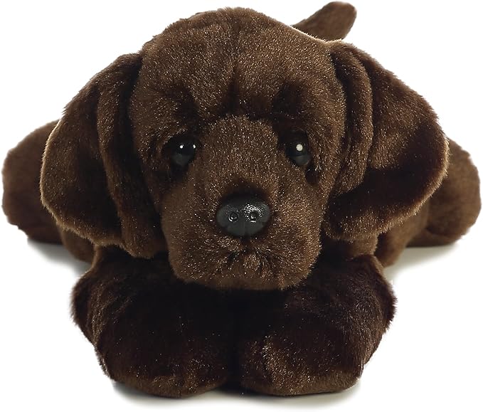 Aurora® Adorable Flopsie™ Max™ Chocolate Lab Stuffed Animal - Used to Create Imaginative Play Adventures - Perfect for Birthdays, Kids and Adults, All Ages - Brown 12.5 Inches