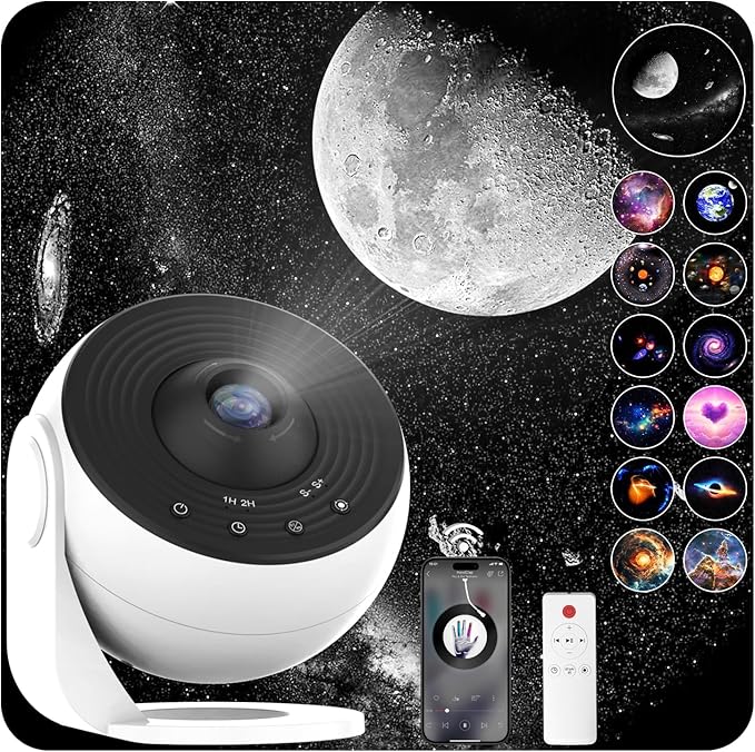 Galaxy Projector Pro for Bedroom Sound Machine, 13 in 1 Planetarium Projector Pro with White Noises, Bluetooth Speaker, Remote, Night Light Christmas Gifts for Teens Girls Boys Kids Adults