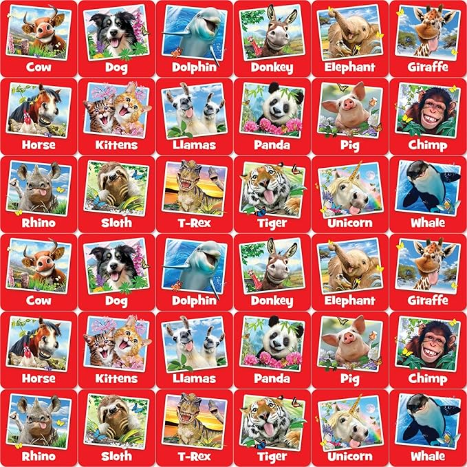 MasterPieces Kids Games - Selfies Matching Game - Game for Kids and Family - Laugh and Learn