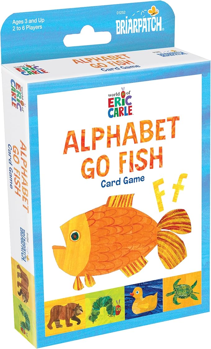 Briarpatch, World of Eric Carle Alphabet Go Fish Card Game, Featuring The Very Hungry Caterpillar, Preschool Learning For Kids