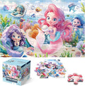 Jumbo Floor Puzzle for Toddlers & Kids Ages 3-5, 48-Piece Mermaid and Underwater Large Jigsaw Puzzle with Educational Fun, Easter Gift for Boys & Girls Ages 4-8