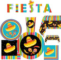 Cinco de Mayo Fiesta Party Supplies – Serves 30 Guests, Includes 9" Dinner Plates, 7" Dessert Plates, 12 oz Cups, 3-Ply Napkins, Mexican Fiesta Theme Party Decorations & Tableware by Oojami