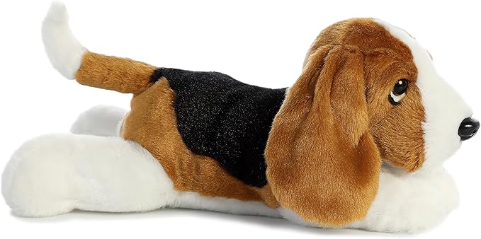 Aurora® Adorable Flopsie™ Basset Hound Stuffed Animal - Used to Create Imaginative Play Adventures - Perfect for Birthdays, Kids and Adults, All Ages - Brown 12 Inches