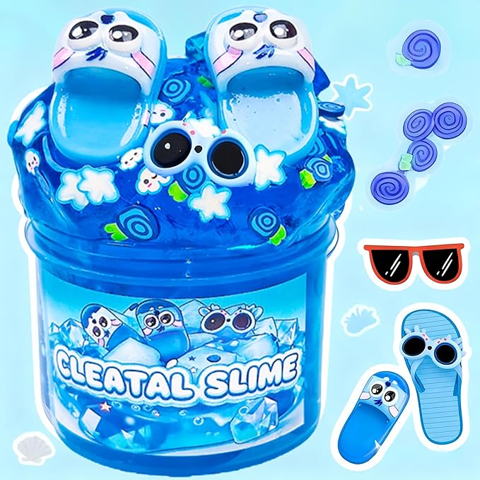 8 Pack Summer Butter Slime Kit for Girls and Boys,Party Favors Stretchy and Non-Sticky, Stress Relief Toy,Soft DIY Slime for Kids Birthday Gift Christmas Stocking Stuffers