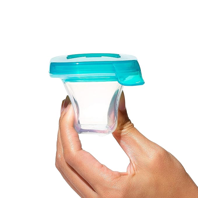 OXO Tot Silicone Baby Blocks m- 2 oz. - Teal