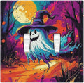 Decorative Switch Plates Ghost Colorful Forest Moon Dead Tree 2 Gang Double Toggle Outlet Light Switch Cover Wall Plate Electrical Faceplate For Nursery Kids Room Decor