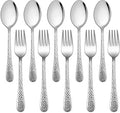 LIANYU 10-Piece Kids Silverware Set, Includes 5 Kid Spoons, 5 Kid Forks, Stainless Steel Toddler Utensils Children Flatware Set, Child Preschooler Cutlery Set, Dishwasher Safe