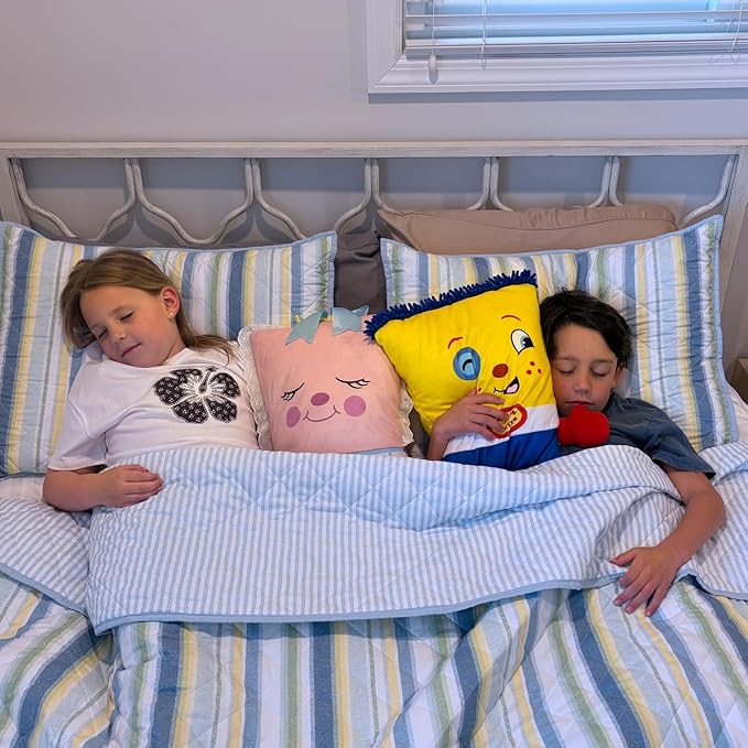 Rock A Bye Baby - 2-in-1 Toy & Pillow, 80's Nostalgic Plush Pal Reimagined, Soft Stuffed Rectangular Character, Cozy Nap & Play Design