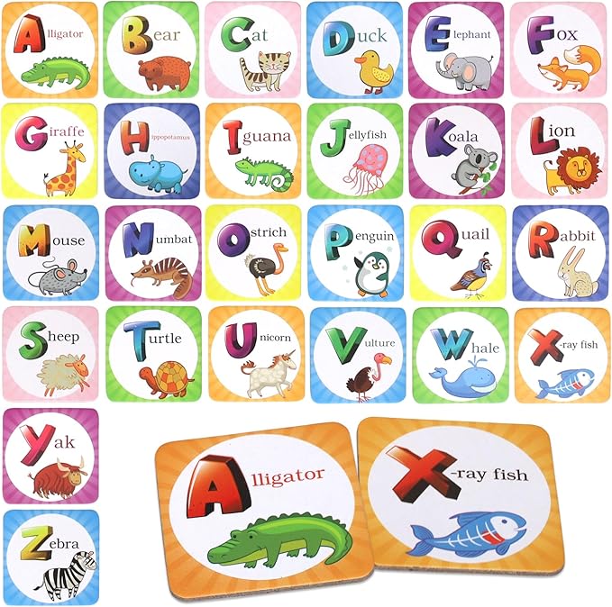 Point Games Memory Game for Kids, Matching Card Games, Flash Cards - Educational Toys - Preschool Learning - Birthday Gift for Boys & Girls Ages 3+
