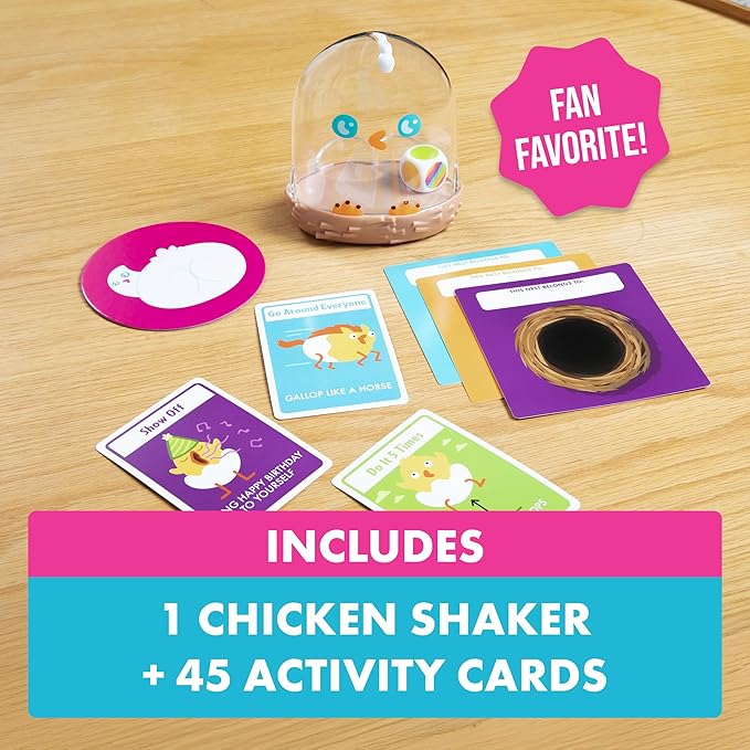 Exploding Kittens Hurry Up Chicken Butt 2-6 Players - Ages 4+ - 2 Minutes to Play - Hot Potato Style Card Game - Fun Card Game, Family Game Night, Creative Kids Game