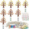 gisgfim 16 Pack Fall Wind Chime Crafts Kits for Kids Make Your Own Thanksgiving Maple Tree Wind Chime Wooden DIY Arts and Crafts for Autumn Party School Classroom Decorations Supplies Birthday Favors