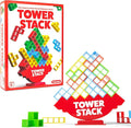 Tower Stack By Relatable, Exciting Tower Game for Kids & Adults Family Game Night, Fun Stacking and Building Toys, Includes 36 Cards, 24 Blocks, 1 Tower Body, 1 Tower Stand, and Instructions