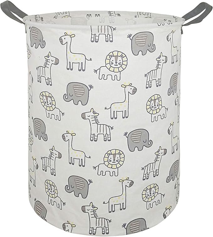 MAIZMZ Kids Hamper Baby Storage Bins Gift Toy Box Organizer Nursery Waterproof Laundry Basket Large Canvas Collapsible Chest for Boys Girls Bedroom Closet Shelf Room Decor