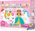 Craftikit® 20 Award-Winning Princess & Unicorn Crafts for Kids Ages 3-10 Years, All-Inclusive Toddler Arts and Craft Kits for Kids, Fun Toddler Craft Box for Girls in Preschool