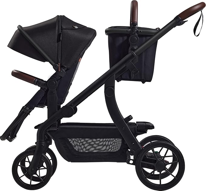 Momcozy ChangeGo Stroller Shopping Basket Only - Exclusive Fit | Accessory with Detachable Handle | Expandable Zippered Storage & Inner Organizer for On-the-Go Parents