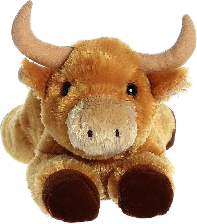Aurora® Adorable Flopsie™ Toro Bull™ Stuffed Animal - Used to Create Imaginative Play Adventures - Perfect for Birthdays, Kids and Adults, All Ages - Brown 12 Inches