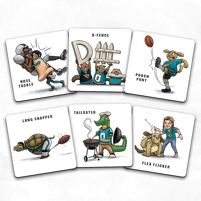 YouTheFan NFL Officially-Licensed Memory Match Game - Humorous, Team-Specific, Original Hand-Drawn Artwork, Fun for the Whole Family, for Fans Young and Old