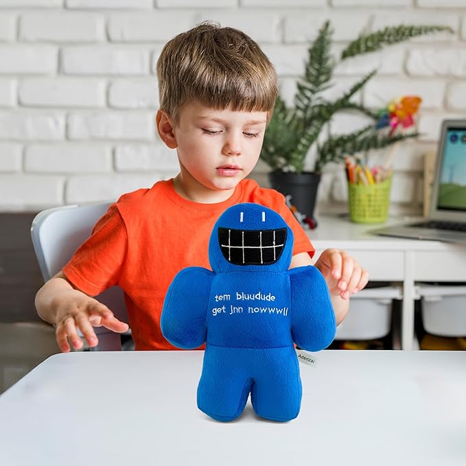 Forsaken Chance Giant Blue Plush Toy – Soft Giant Character Plush Stuffed Animal, Cute Blue Chance Collectible Plushie Gift for Kids and Gamers