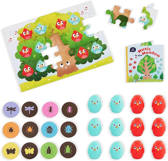Battat Education – Montessori Memory Game Sound Shakers Toy for Toddlers – Educational Matching Game with Colorful Egg Shakers