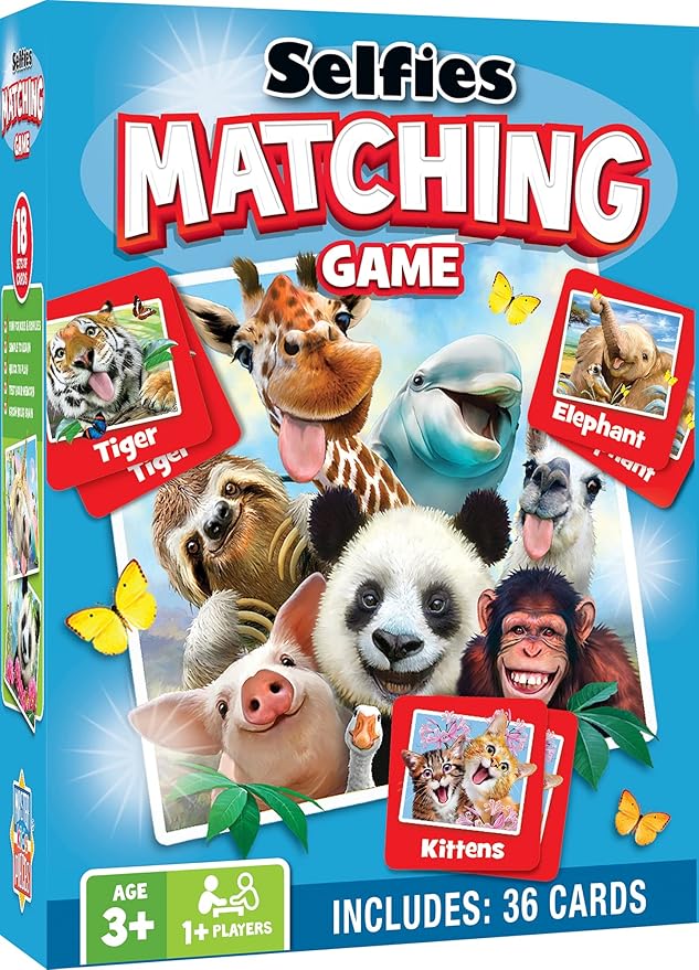 MasterPieces Kids Games - Selfies Matching Game - Game for Kids and Family - Laugh and Learn