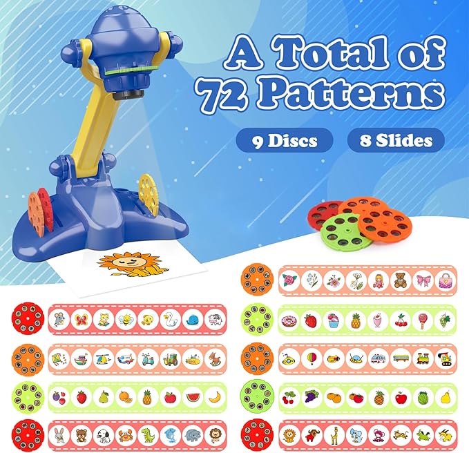 Hoarosall Drawing Projector Kit for Kids Ages 3+ Includes Drawing Projector for Easy tracing, Colored Pencils, Crayons & Activity Books.
