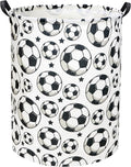 HIYAGON Kids Laundry hamper Baby Hamper for Nursery Boy and Girl Hamper Cute Kids Toys Storage Bin Organizer Soccer Room Decor for Home(Soccer)