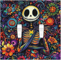 Decorative Switch Plates Colorful Flowers Abstract Skull 2 Gang Double Toggle Outlet Light Switch Cover Wall Plate Electrical Faceplate For Home Living Room Decor
