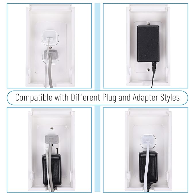 Bates Baby Safety Outlet Cover Box - Plug Covers for Electrical Outlets, Child Proof Outlet Cover, Socket Covers for Outlets