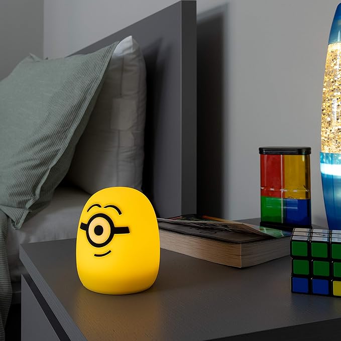 Minions Color Changing LED Squishy Night Light For Kids Cute Dimmable Nightlight Bedroom Decor Cool Lamp