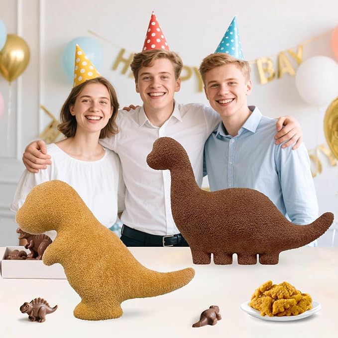 Andywoo Dino Chocolate Pillow Plush for Funny Birthday Gifts, Cute Funny Dinosaur Chocolate Stuffed Animals Toy for Boy and Girl, Dinosaur Gifts for Kids Teens and Adults (Brachiosaurus, Large)