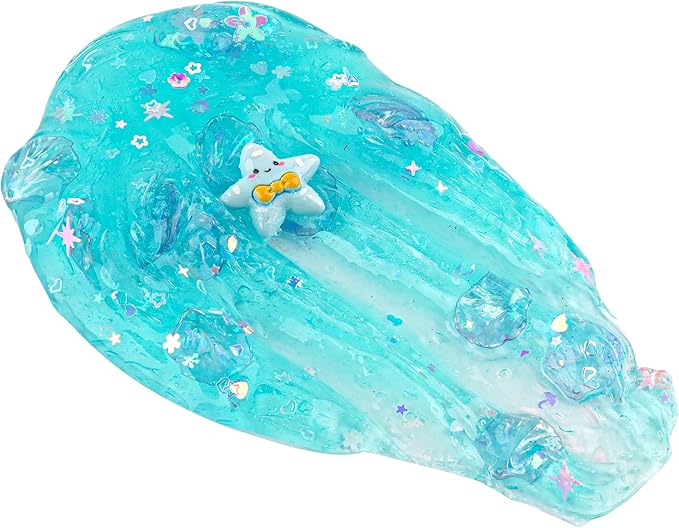 Shell Blue Clear Slime, Slime Party Favors for Kids, Slimes Sensory Toys for Birthday Easter Hallowmas Christmas Girls Gifts & Boys Gifts