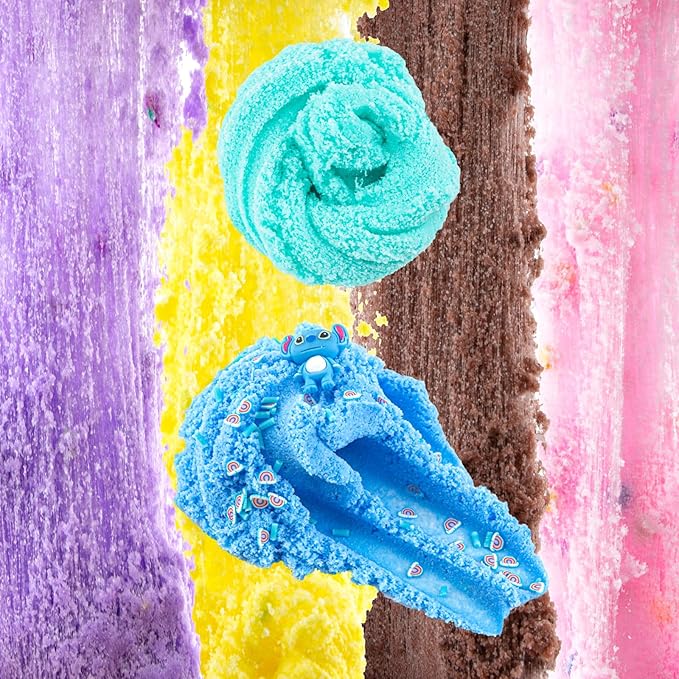 18 x 80 mL Big Premade Slime Kit - 48 FL OZ Slime with 6 Butter, 6 Cloud & 6 Clear Crystal Slimes Varieties - Party Favors for Kids, 56 Pcs Slimes Pack with Jelly Cube Add-ins
