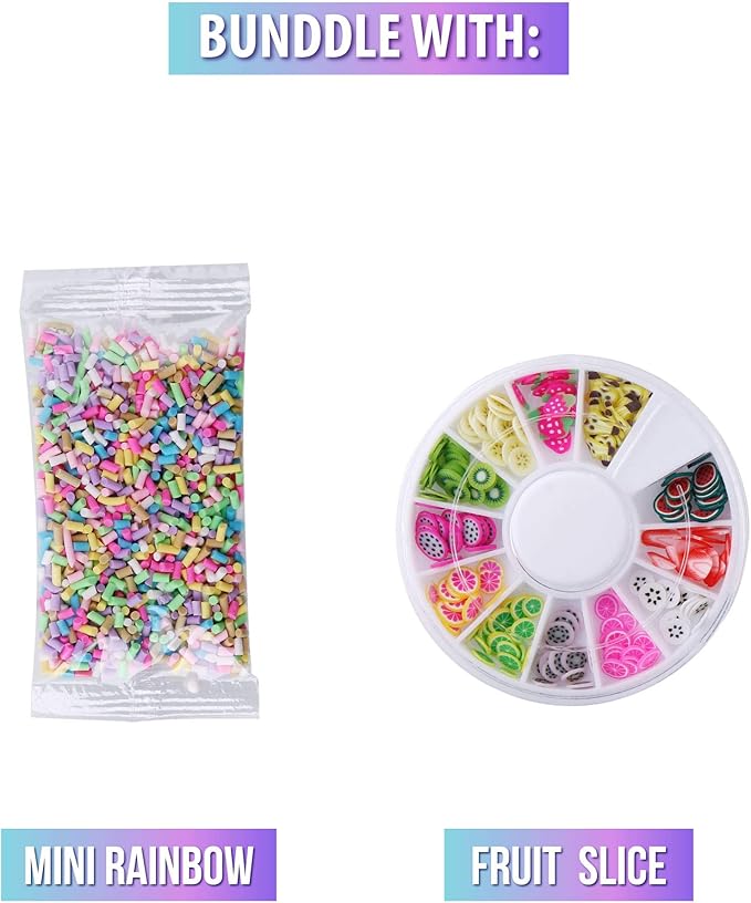 Slime Foam Beads Floam Balls – 18 Pack Pastel Microfoam Beads Kit 0.1-0.14 inch (90,000 Pcs) Micro Colors Rainbow Fruit Beads Craft Add ins Homemade DIY Kids Ingredients Flote Microbeads Supplies