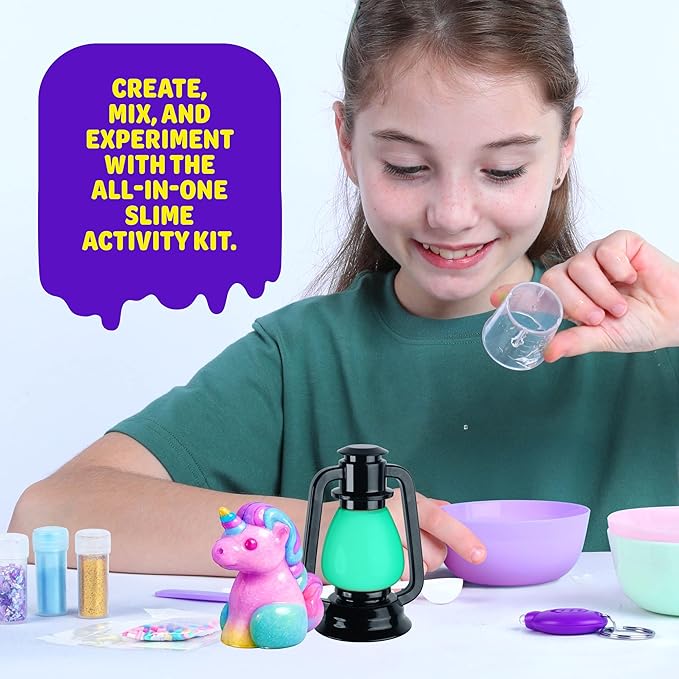 Slime Making Kit for Kids - 7 8 9 10 11 12 Year Old Girl Gifts - Arts and Crafts for Kids Ages 8-12 - Girls Birthday Gift Ideas Age 8-10 Years - Activities DIY Kits - Toys for Kids, Tween, Teens