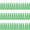 48 Pcs Green Noise Horns Makers Glitter Metallic Fringed Party Blowers for St. Patrick's Day, Baby Shower, Kids Birthday, New Year Party Favor - White Green