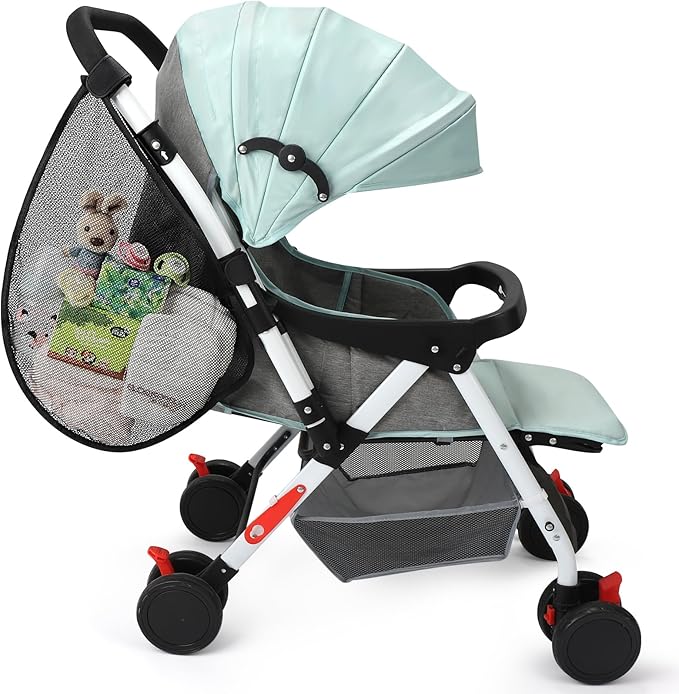 Accmor Universal Stroller Organizer, Side Sling Stroller Organizer, Mesh Cargo Net Stroller Storage Caddy, Stroller Bag Accessories Fits for Uppababy, Nuna, Baby Jogger, Britax, Doona Strollers