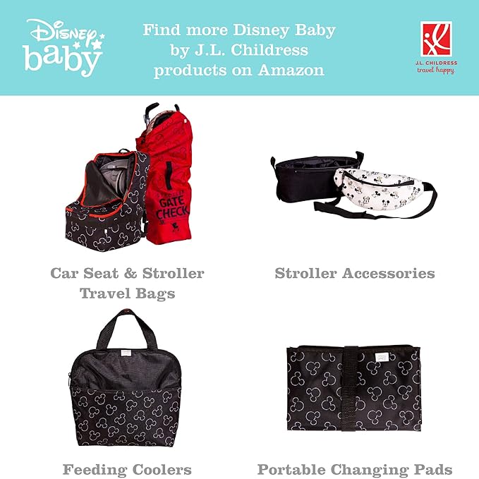 J.L. Childress Disney Baby 3-IN-1 Kids Travel Tray & Tablet Holder - Car Seat Lap Tray Desk for Toddlers, Road Trip Essentials, Activity Table, Travel Accessories - Cars