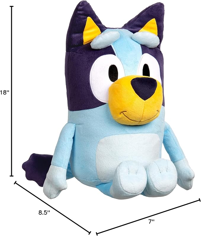 Bluey Plush Toys, Extra Large 18” Cuddle Toy for Kids, Ultra-Soft Deluxe Material Big Plushies Perfect for Show Time, Story Time & Giant Hugs