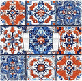 Decorative Switch Plates Colorful Talavera Mexican Tile 2 Gang Double Toggle Outlet Light Switch Cover Wall Plate Electrical Faceplate For Bathroom Kitchen Decor