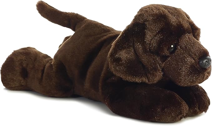 Aurora® Adorable Flopsie™ Max™ Chocolate Lab Stuffed Animal - Used to Create Imaginative Play Adventures - Perfect for Birthdays, Kids and Adults, All Ages - Brown 12.5 Inches