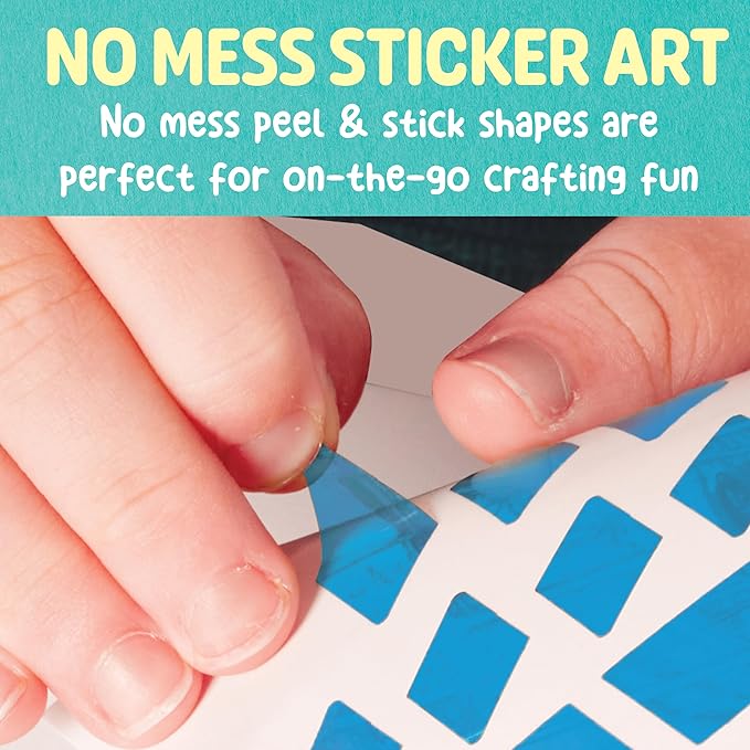 Creativity for Kids Sticker Sun Catchers Mini Craft Kit: Create 2 Suncatchers - Toddler Spring Crafts and Gifts, Arts & Crafts for Kids, Window Art for Kids (Ages 3+)