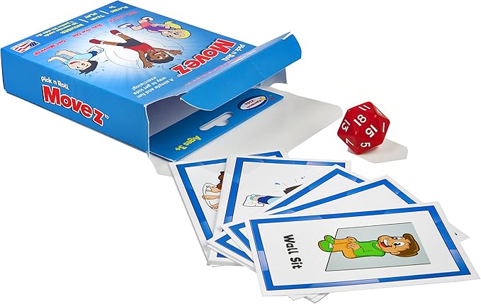 Kenson Kids Pick n Roll Movez, Exercise Game, Perfect for Rainy Days, Home & Classroom, Preschool & Kids of All Ages.