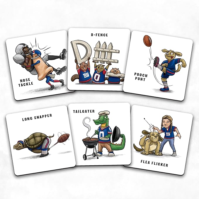 YouTheFan NFL Officially-Licensed Memory Match Game - Humorous, Team-Specific, Original Hand-Drawn Artwork, Fun for the Whole Family, for Fans Young and Old