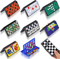 8-in-1 Mini Magnetic Chess Game Set with Portable Folding Magnet Board Pocket Games, Family Trips Camping Activities Party Games for Kids and Adults