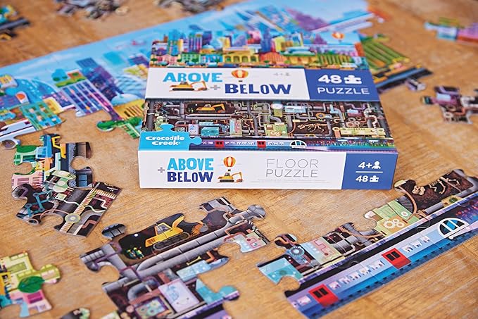 Crocodile Creek 50-Piece Jigsaw Puzzle - Fun Table or Floor Puzzles for Kids Ages 4-6 and Up - Includes Heavy-Duty Shaped Box for Storage - Butterfly - 12" x 8" Finished